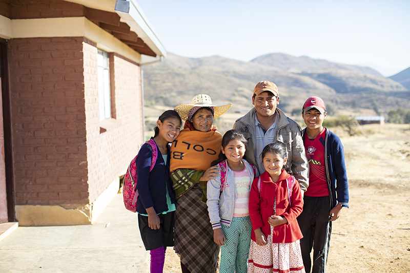 family in Cochabamba, Bolivia