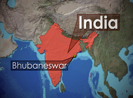 Image of a map of India