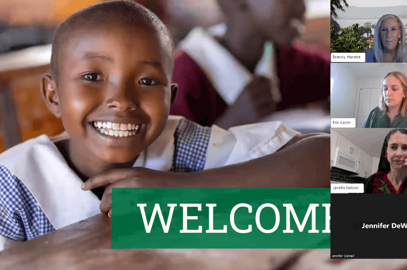 Video thumbnail for ChildFund's education webinar.
