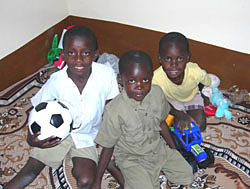 Image of children playing with CCF-donated toys