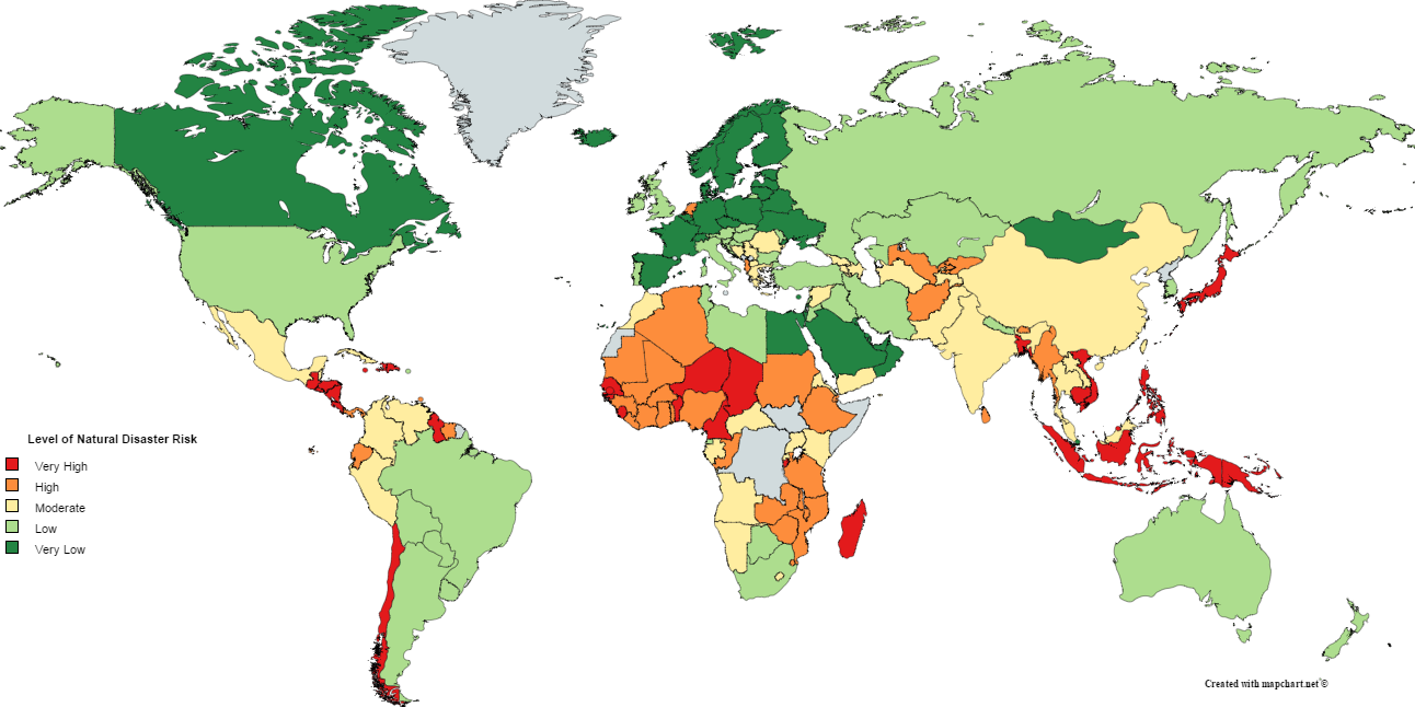 world map of risk